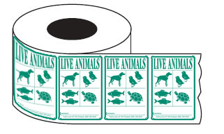 IATA Live Animal Shipping Sticker Labels – Bulk Rolls – DryFur®