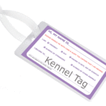 kennel-tagclear Kennel Name Tag Holder