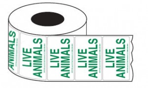 IATA Live Animal Shipping Sticker Labels – Bulk Rolls – DryFur®