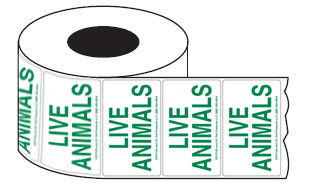 IATA Live Animal Shipping Sticker Labels – Bulk Rolls – DryFur®