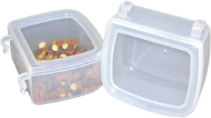 Pet Airline Food Water dishes transparent