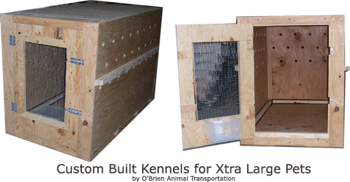 Custom Built Wood Airline Kennels