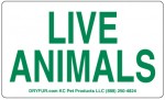 No_arrow_Live-Animals Plain Live Animal Labels