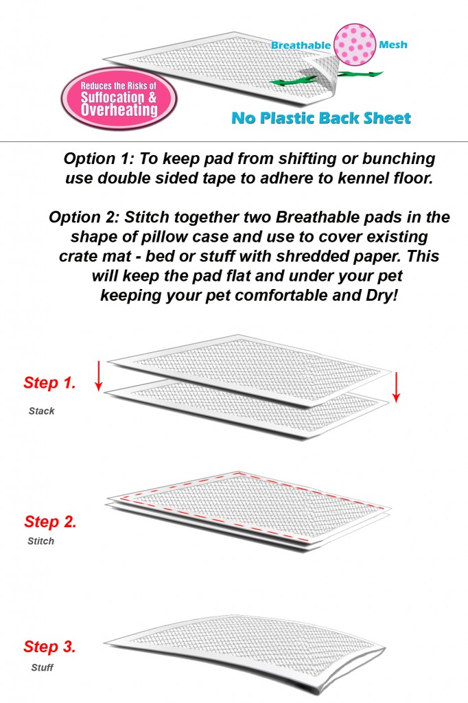breathable kennel pad liners