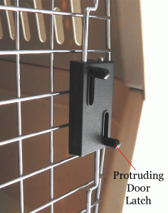 Kennel Door with Protruding Latch