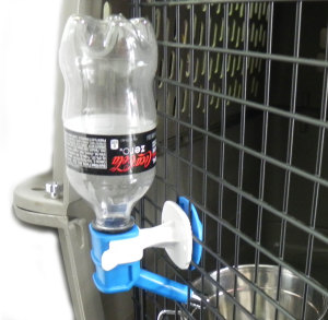 water nozzle on airline kennel door