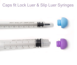 Syringe cap will fit lock luer and slip luer oral syringes